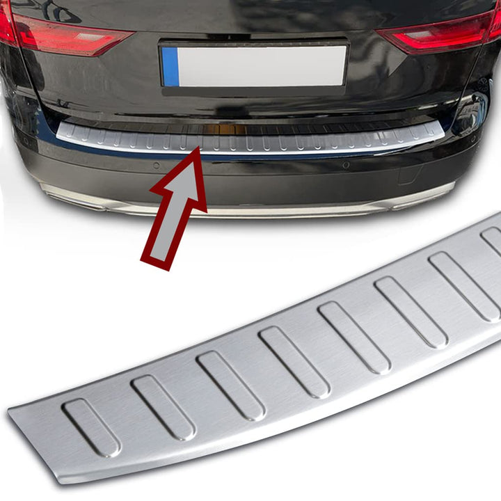 Ladekantenschutz Edelstahl MATT kompatibel für VOLVO V90 + V90 Cross Country | BJ ab 2016 | premium