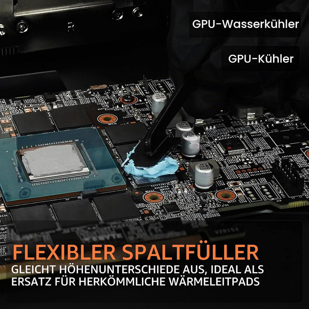 Thermal Grizzly TG Putty Advance – Elektrisch nicht leitender Wärmeleitknete für GPU-Modding und Wär