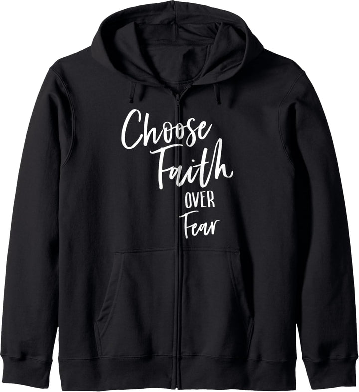 Choose Faith Over Fear Shirt Jesus Is In Charge Gift Kapuzenjacke