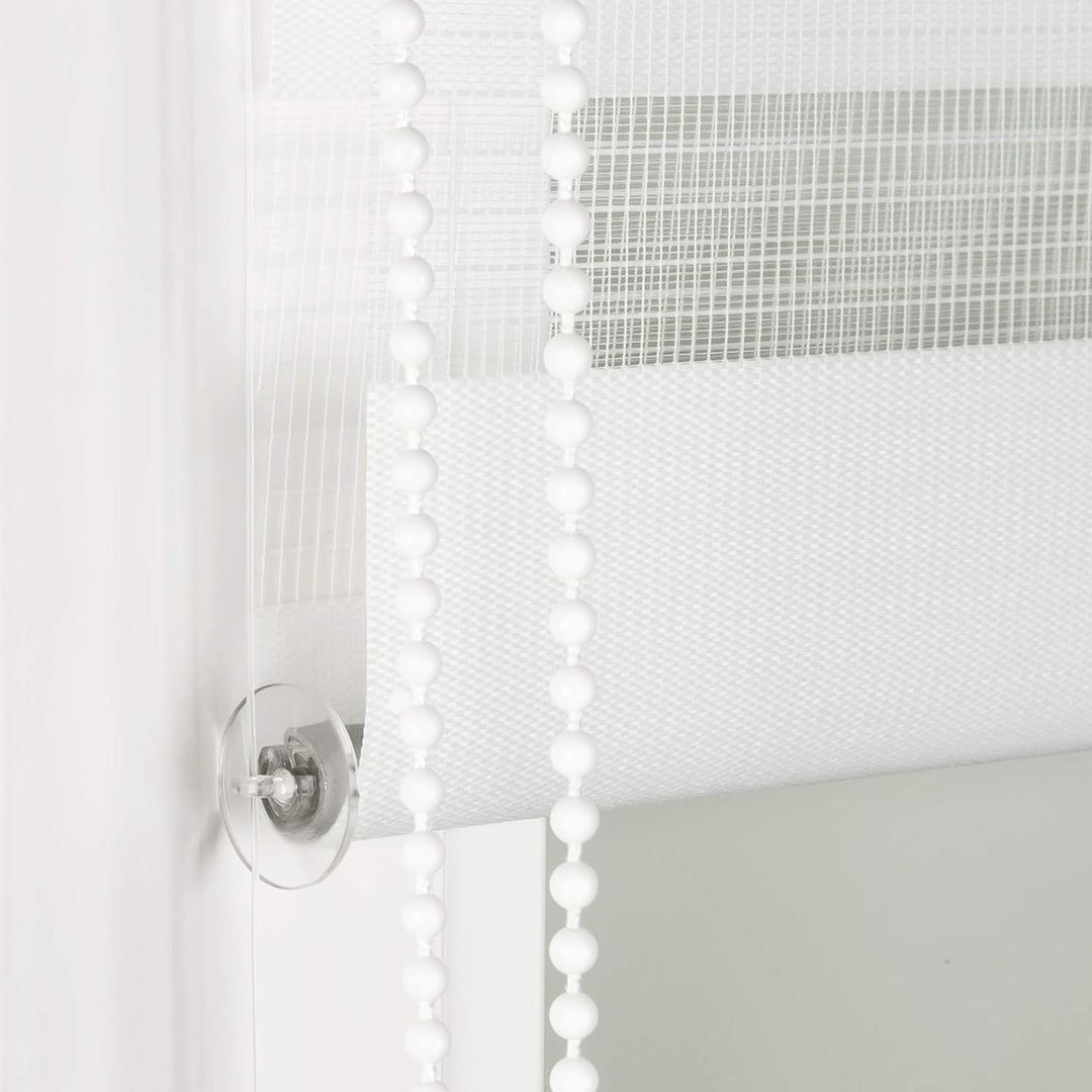 ROLLMAXXX Duo-rollo Doppelrollo Klemmfix ohne Bohren (130 x 150 cm, Weiss) 130 x 150 cm Weiss, B130