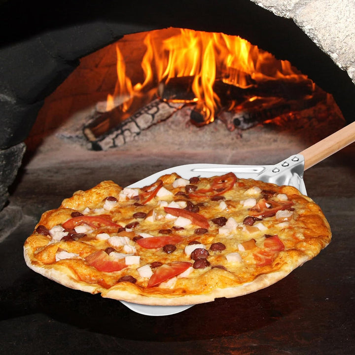 Pizzaschieber Pizzaschaufel 40 * 30cm 12 Zoll Pizza schieber，Pizzaschieber mit Grosser Fläche und Ab