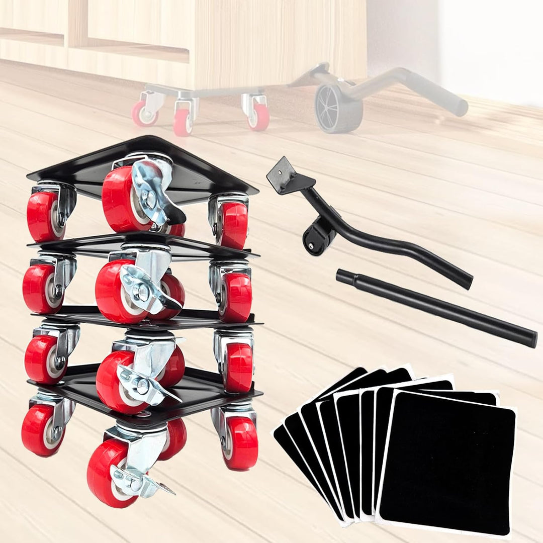 TIMILAND Möbelroller Transportroller Set,Möbelroller Set,Transportrollen Möbel,5 Räder,360 Grad Dreh