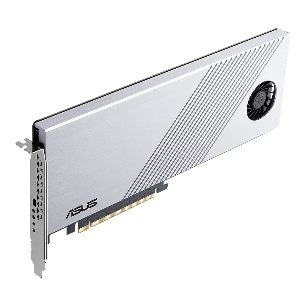 ASUS Hyper M.2 x16 Gen 4 (PCIe 4.0/3.0) unterstützt 4X NVMe M.2 Geräte (2242/2260/2280/22110) bis zu