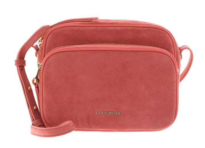 Coccinelle Lea Suede Umhängetasche Koralle
