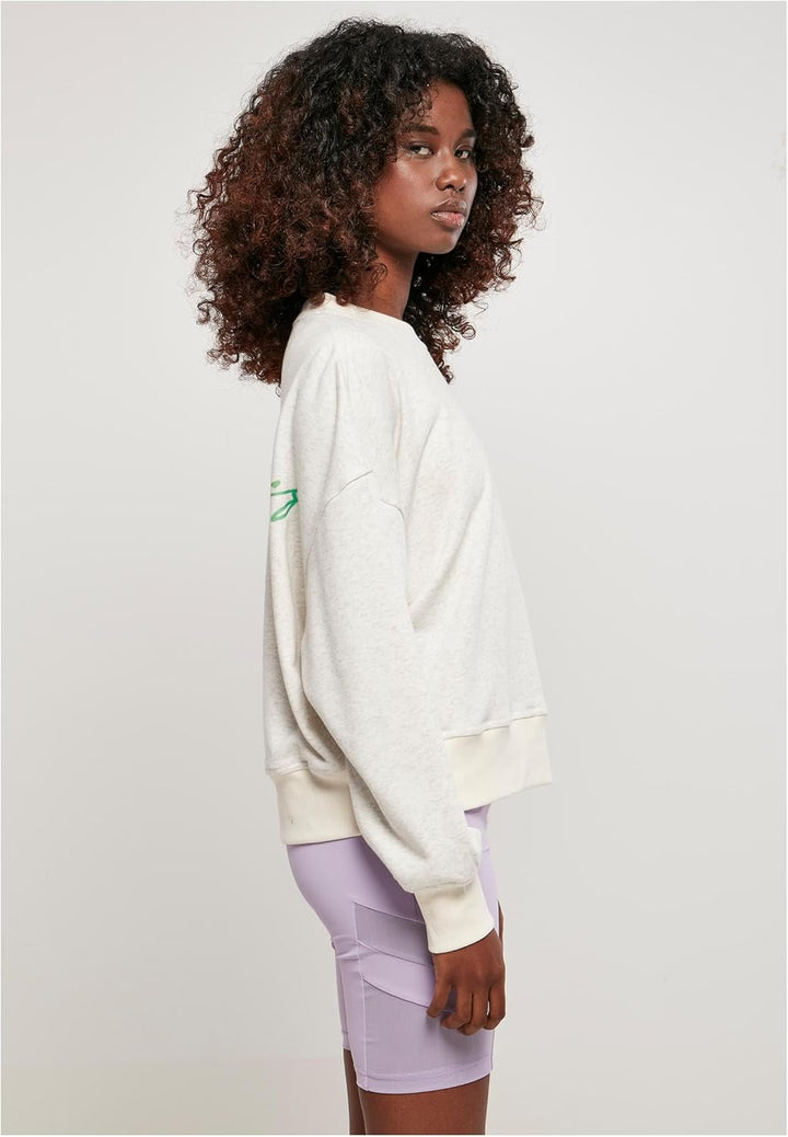 Urban Classics Damen Sweatshirt, Lightgrey