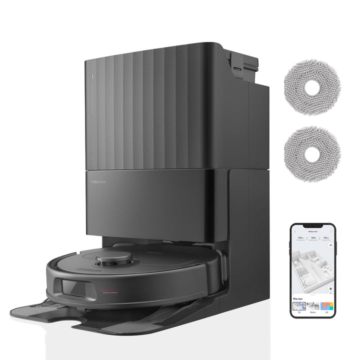 roborock Qrevo S Saugroboter mit Wischfunktion, 7000 Pa HyperForce® Reinigungsleistung, 45 dB(A) lei