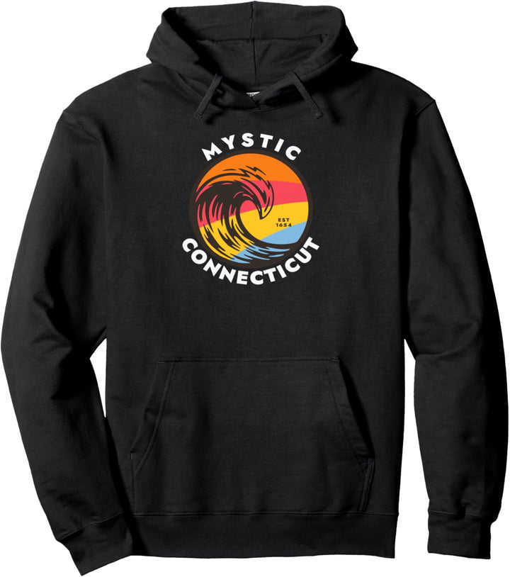 Mystic Connecticut Stadt Pullover Hoodie