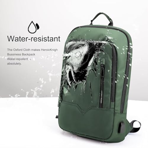 Laptop Rucksack Herren Leicht Business Backpack mit USB-Anschluss Wasserdichter Rucksack Herren Schu