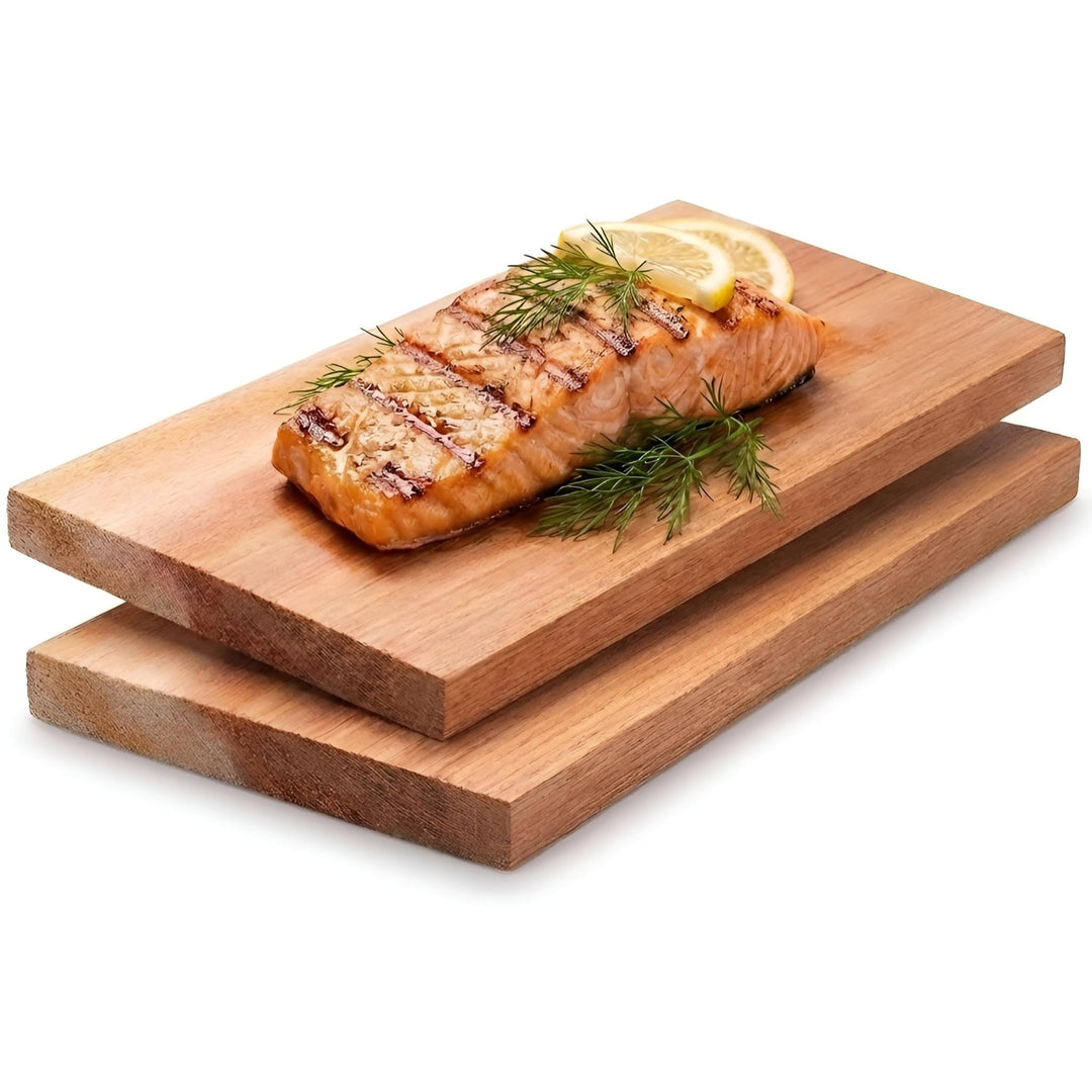 MAVANTO XXL Grillbretter Räucherbretter - Kanadisches Zedernholzbrett zum Grillen - EXTRA DICK (30x1