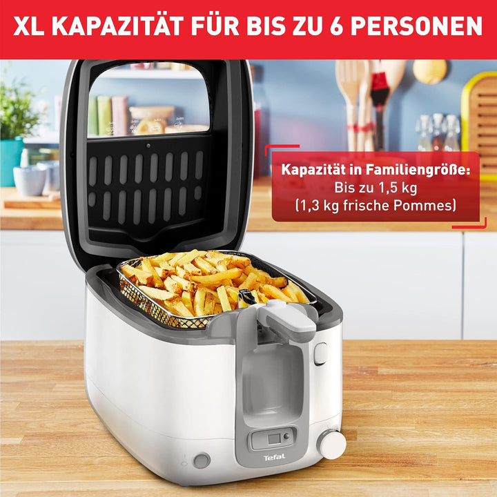Tefal FR3141 Super Uno Fritteuse | Thermogehäuse | bis zu 1,2 kg Fassungsvermögen | digitaler Timer