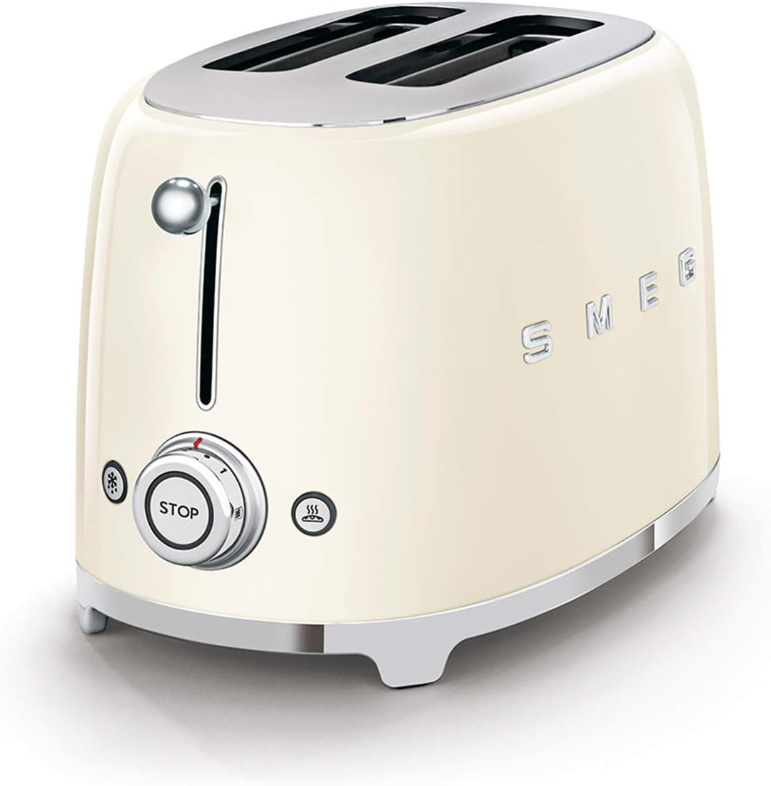 Smeg TSF01CREU Toaster 2 Scheiben, creme
