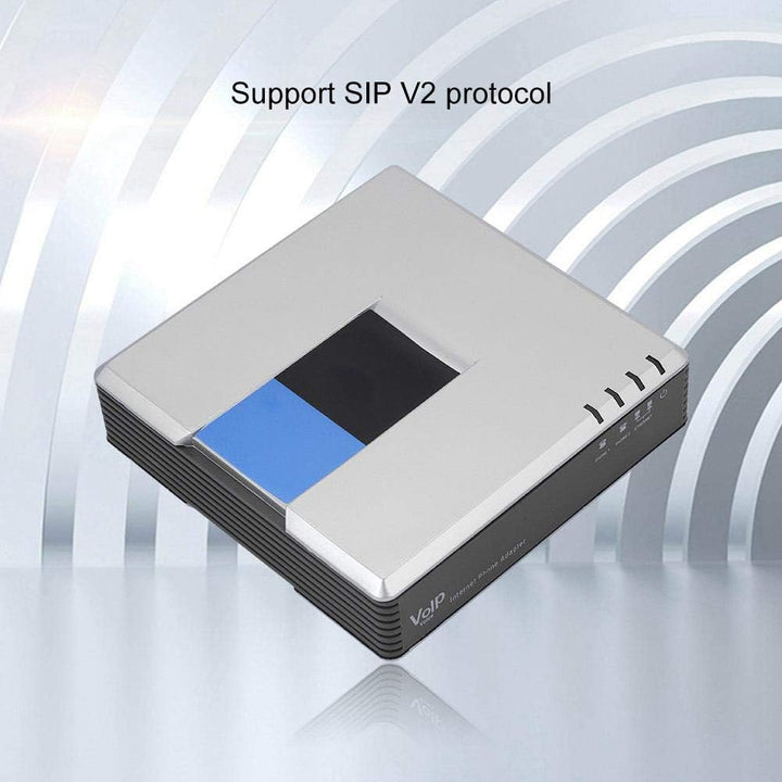 Adapter für Internet Telefone, VoIP Gateway Adapter für Internet Telefone mit 2 Anschlüssen, SIP-RJ4