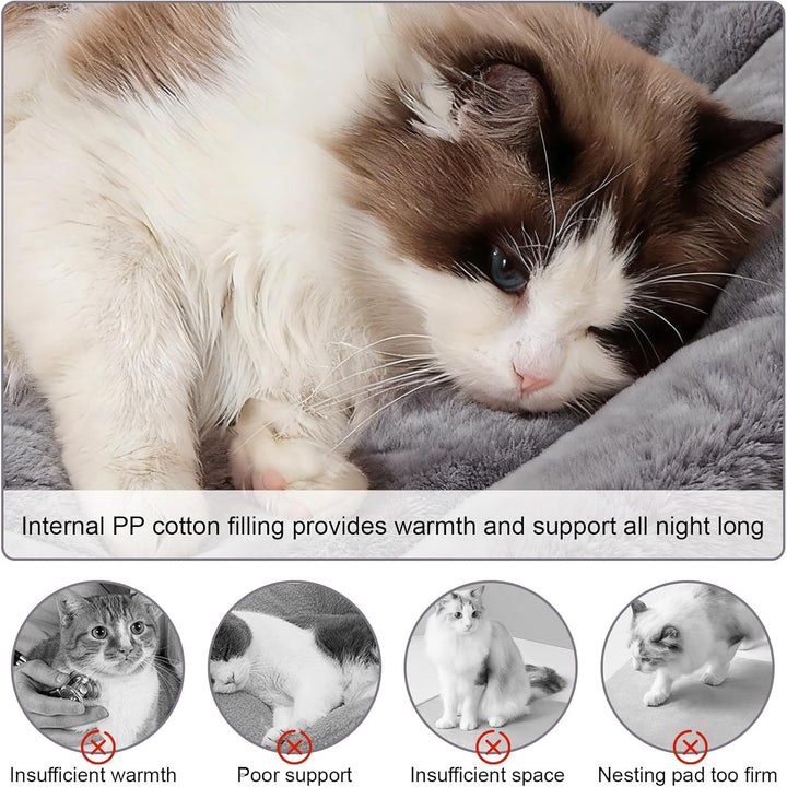 Selbstheizende Katzendecke Hundedecke, Selbstwärmende Haustierdecke ohne Strom Kabel, Flauschige Kus