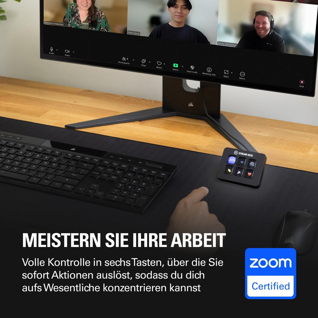 Elgato Stream Deck Mini – Kontrolliere Zoom, Teams, PowerPoint, MS Office etc.,mehr Produktivität mi