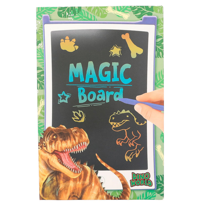 Depesche 12157 Dino World - Magic Board, LCD-Tafel und Zeichenstift enthalten, zum malen und skizzie