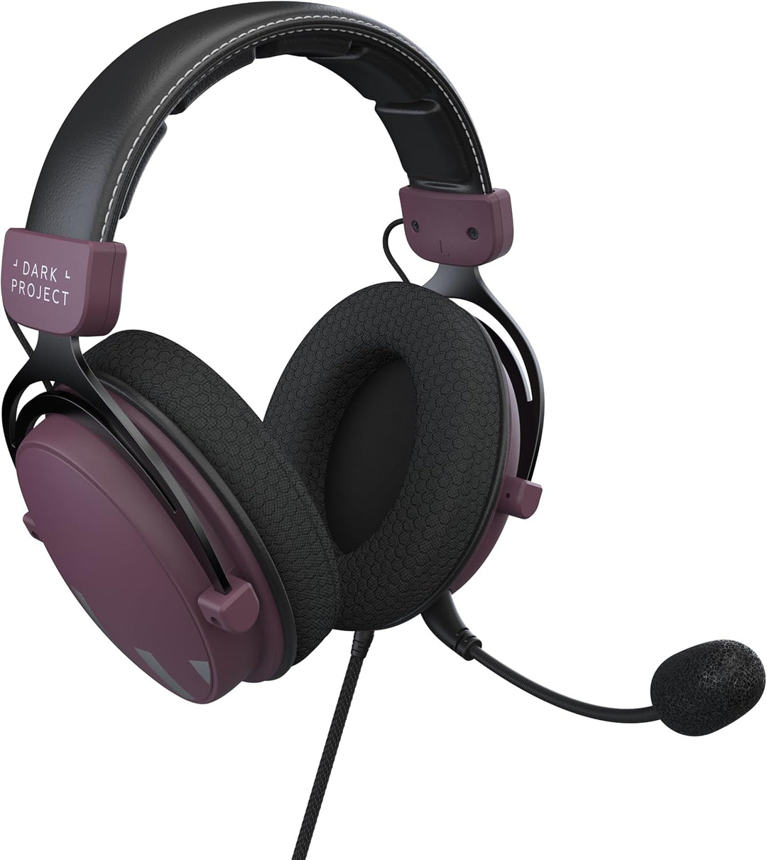Dark Project HS4 Kabelgebundenes Gaming-Headset | 3,5-mm-Audiobuchse | Zweikammer-53-mm-Treiber mit