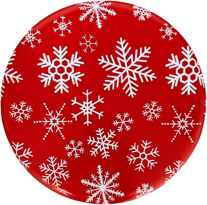 Brandsseller 4er-Set Weihnachtsdosen rund aus Metall – Plätzchendosen für Kekse, Gebäck &amp; Geschenke