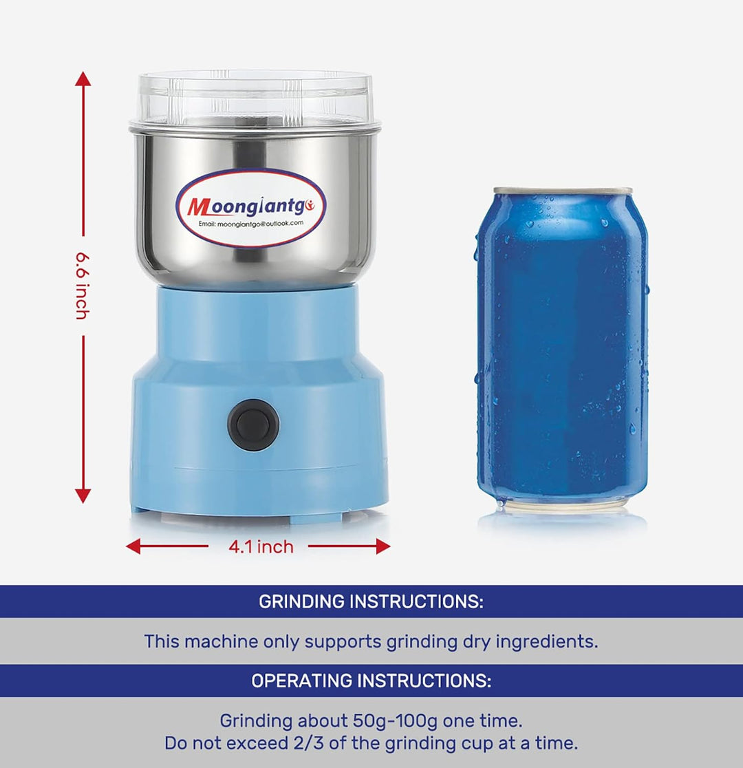 Moongiantgo Getreidemühle Multifunktionale 200W 14500rpm Gewürzmühle Ultrafeine Kaffeemühle, 300ml K