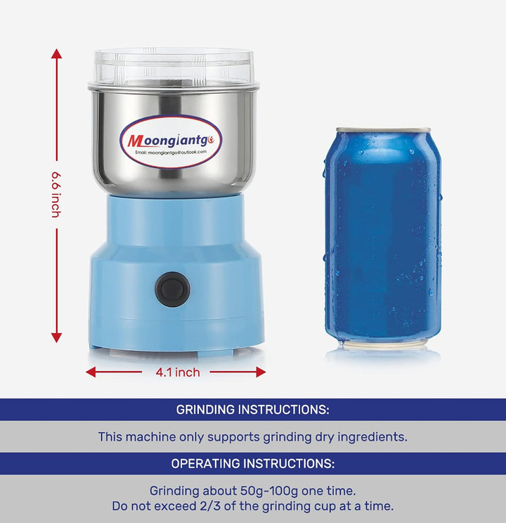Moongiantgo Getreidemühle Multifunktionale 200W 14500rpm Gewürzmühle Ultrafeine Kaffeemühle, 300ml K
