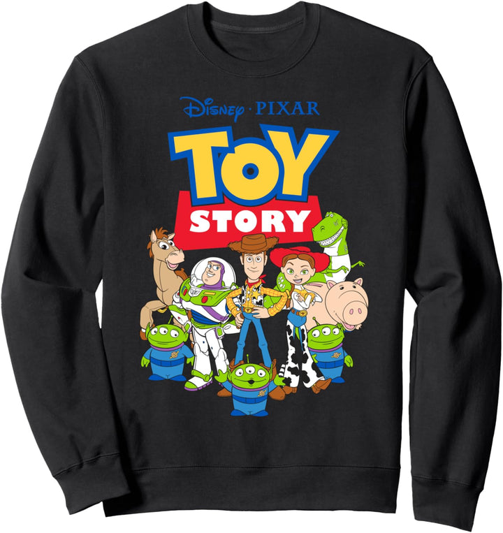 Disney Pixar Toy Story Group Shot Classic Logo Sweatshirt
