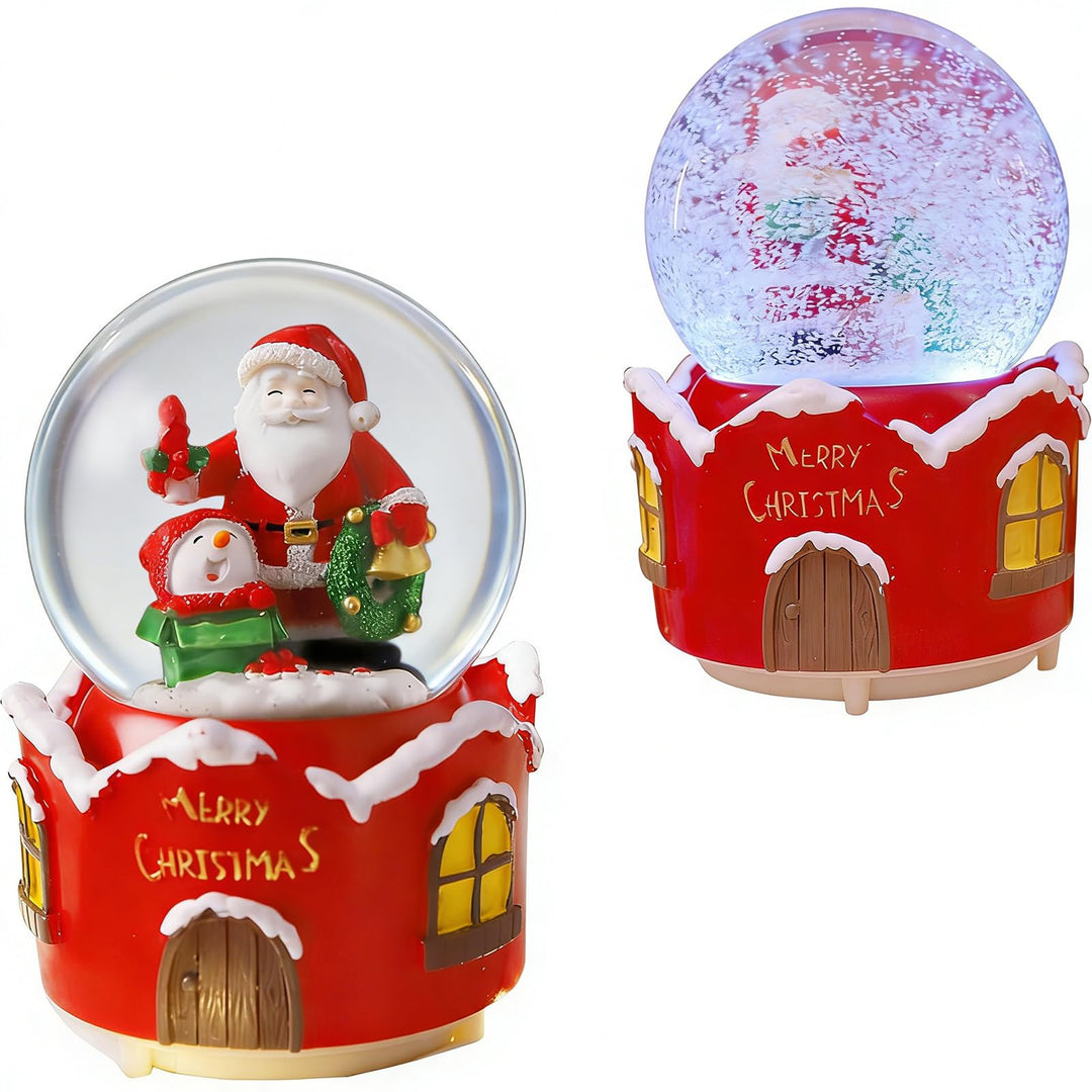 XineYuor Schneekugel Weihnachten,Weihnachts schneekugel mit Musik,Weihnachtliche Schneekugeln Weihna