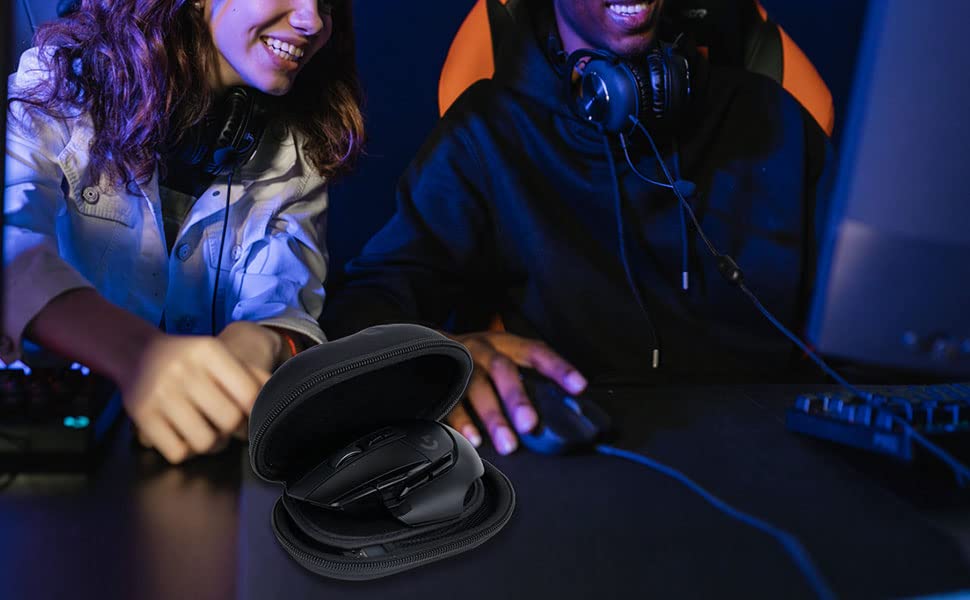 co2CREA case Harte reiseschutzhülle Etui Tasche für Logitech G G309 / G502 Hero/G G502 X Plus Kabell