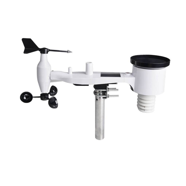 ECOWITT Aussensensor WS69 für Wetterstation, eingebauter 7 in 1 Aussensensor, Regenmesser, Windricht