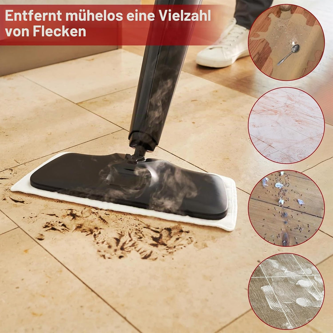 4 Stück Ersatzbezüge Pads für Vileda Dampfreiniger XXL Waschbar Mikrofaser Ersatzbezug für Vileda St