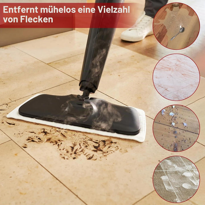 4 Stück Ersatzbezüge Pads für Vileda Dampfreiniger XXL Waschbar Mikrofaser Ersatzbezug für Vileda St
