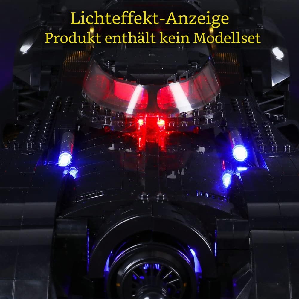 GEAMENT LED Licht-Set Kompatibel mit Lego Super Heroes 1989 Batmobile - Beleuchtungsset für DC 76139