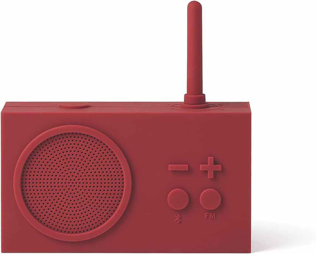 Lexon TYKHO 3 Tragbarer Bluetooth Lautsprecher mit FM Radio, Wasserdicht und Wiederaufladbarer Akku
