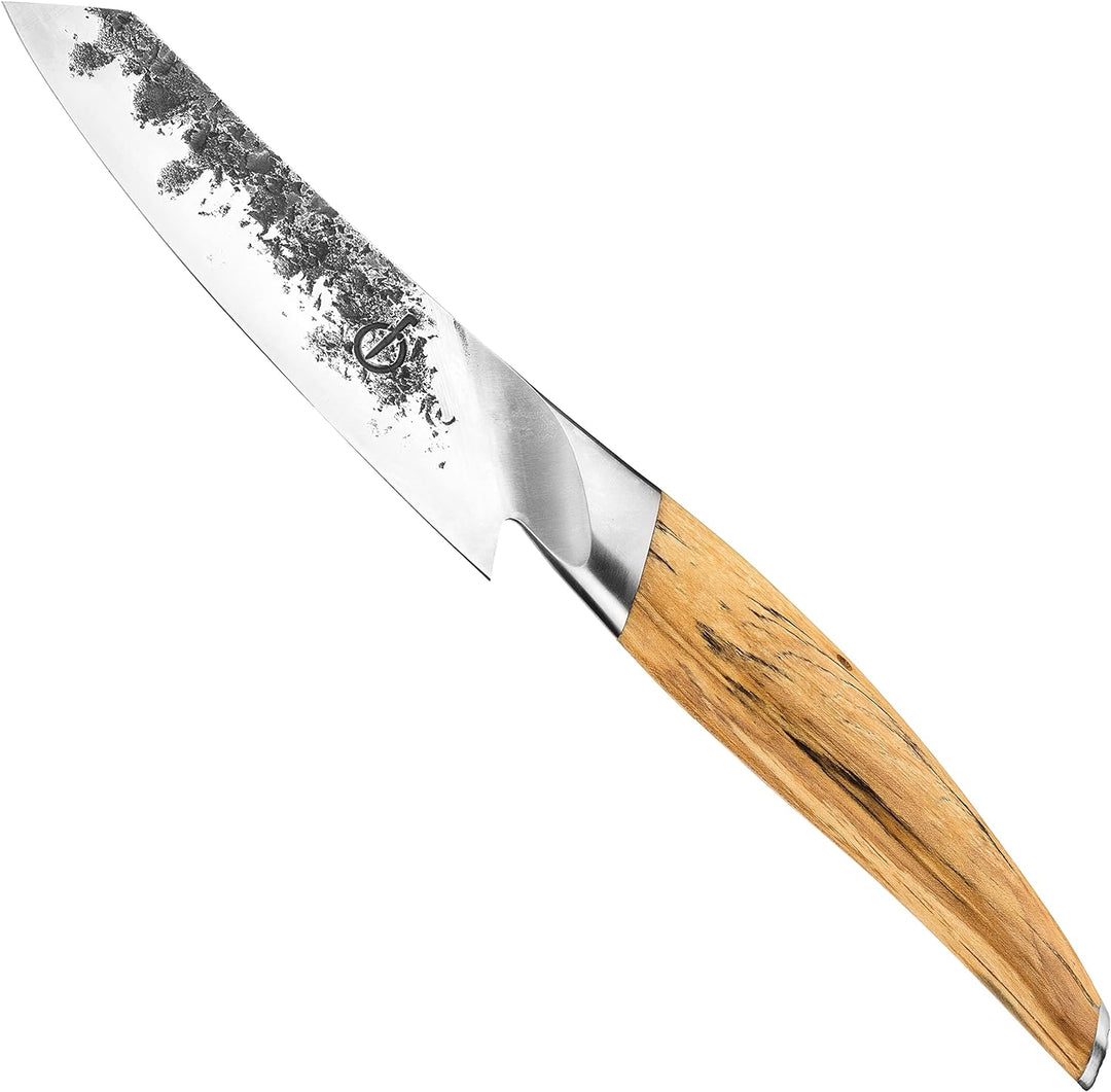 Forged Santokumesser Katai, 14cm, Aus japanischem VG10 Stahl, Von Hand in 5 Schichten geschmiedet, V