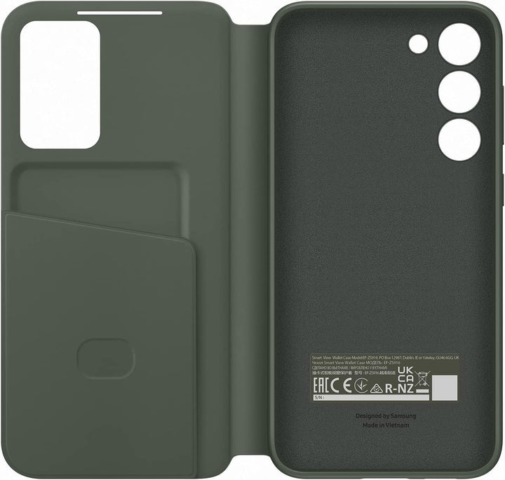 Samsung Smart View Wallet Smartphone Case EF-ZS916 für Galaxy S23+, Handy-Hülle, Kartenfach, Sichtfe
