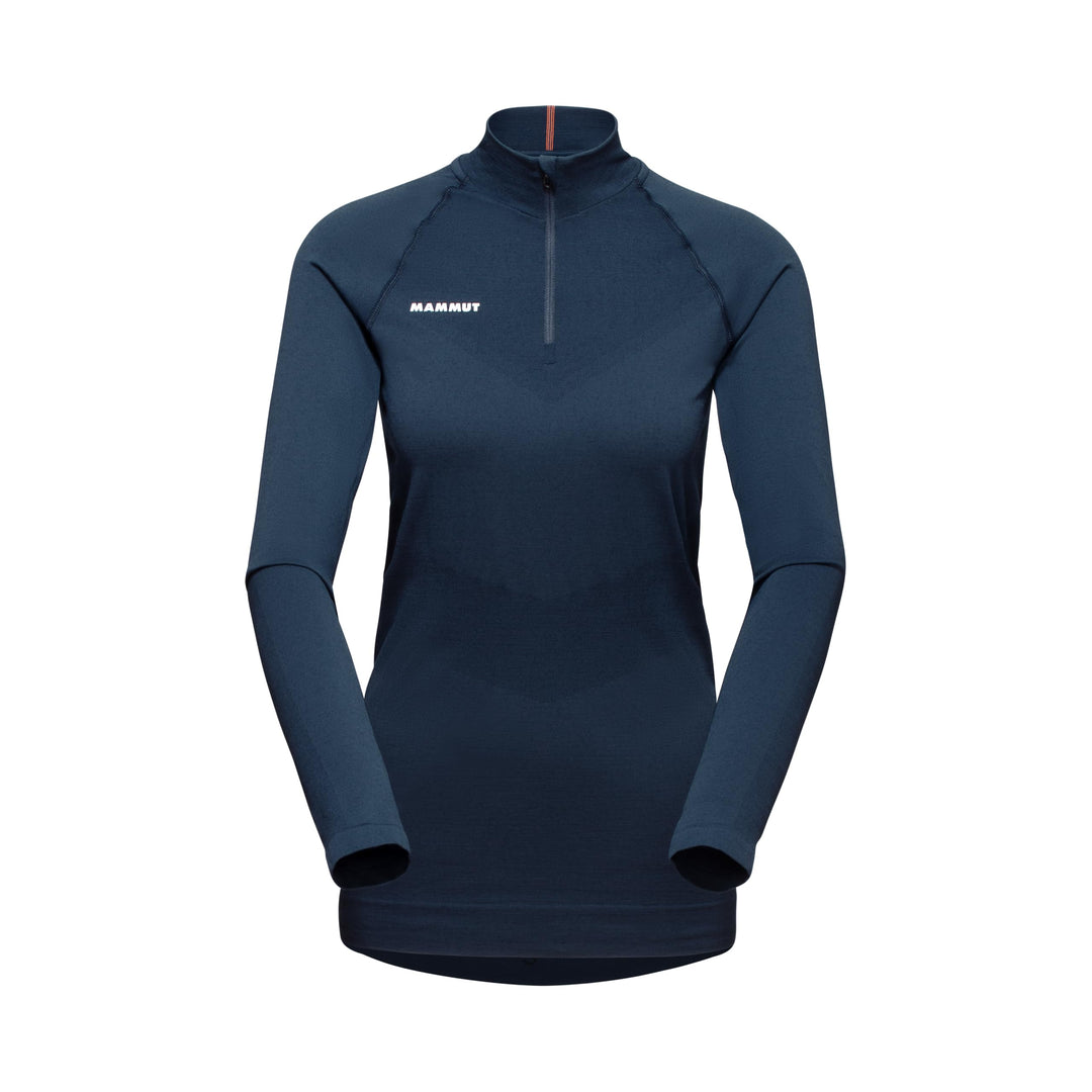 Mammut Damen Trift Half Zip Longsleeve, Marine