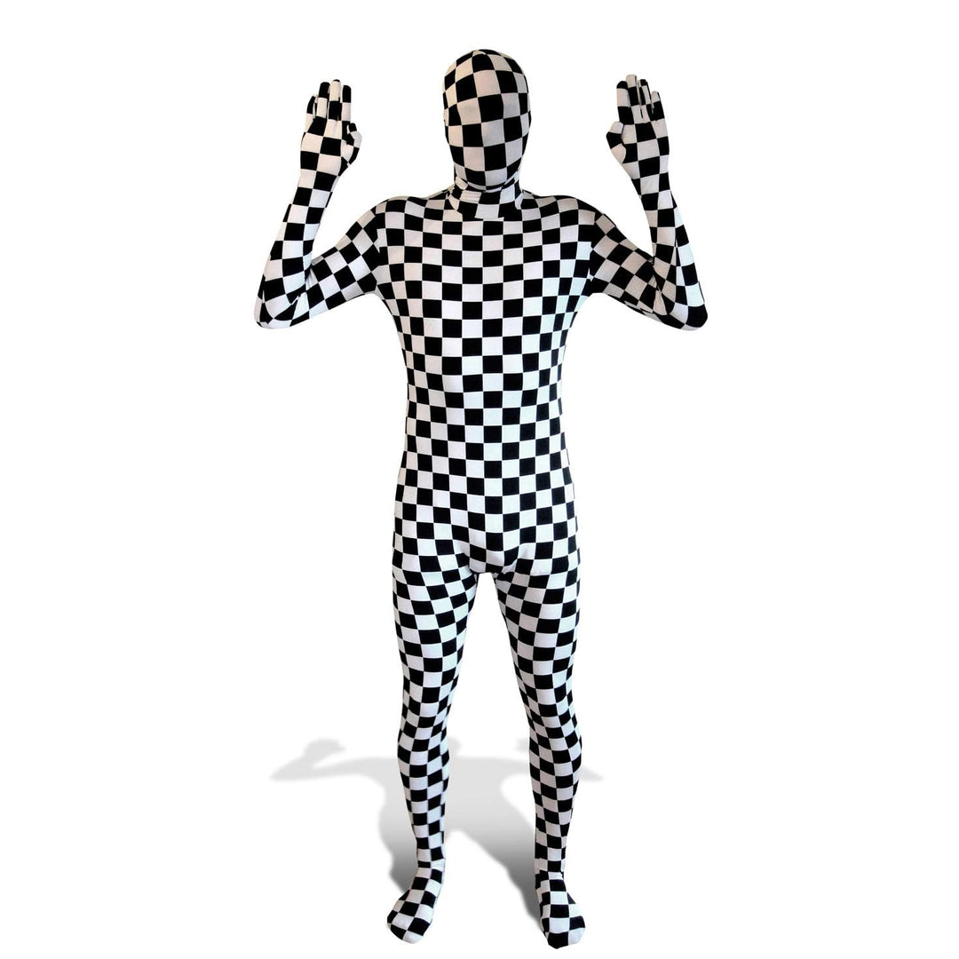 Morphsuits MPBCL Premium Erwachsene Kostüm-Ganzkörperanzug, Kariert, L L