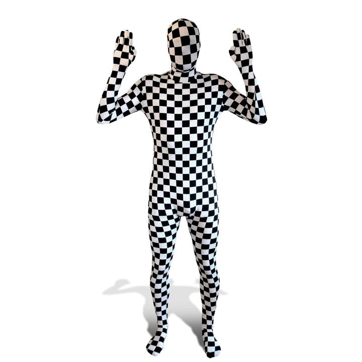 Morphsuits MPBCL Premium Erwachsene Kostüm-Ganzkörperanzug, Kariert, L L