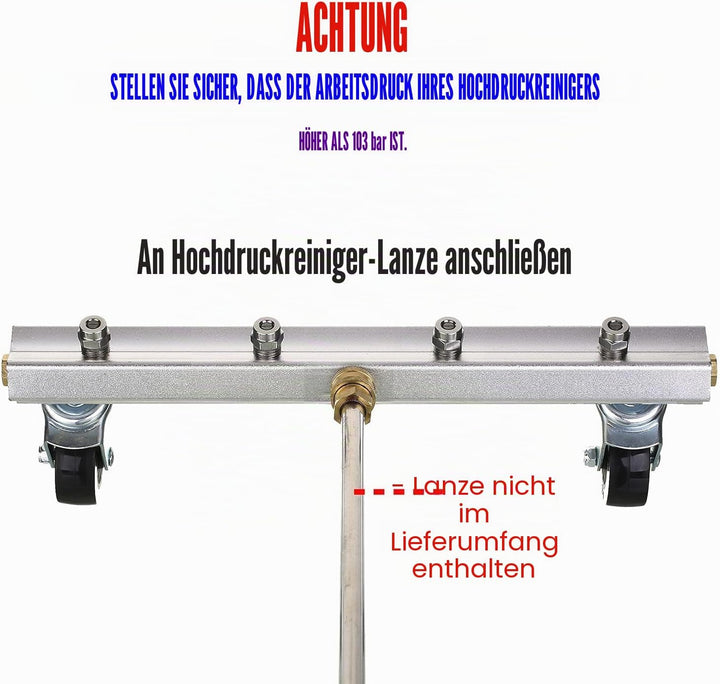 M Mingle Hochdruckreiniger Unterwäsche-Reiniger, 4000 PSI 13 Inch, MEHRWEG