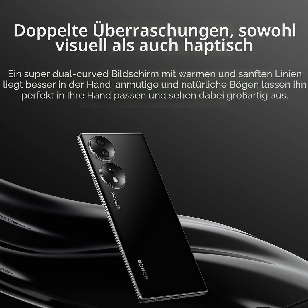 HONOR 70 Smartphone, Handy 5G, SIM frei entsperrt, 8 + 256 GB, 54 MP Dreifach-Rückkamera, 120 Hz 6,6
