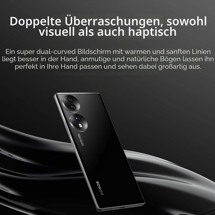 HONOR 70 Smartphone, Handy 5G, SIM frei entsperrt, 8 + 256 GB, 54 MP Dreifach-Rückkamera, 120 Hz 6,6