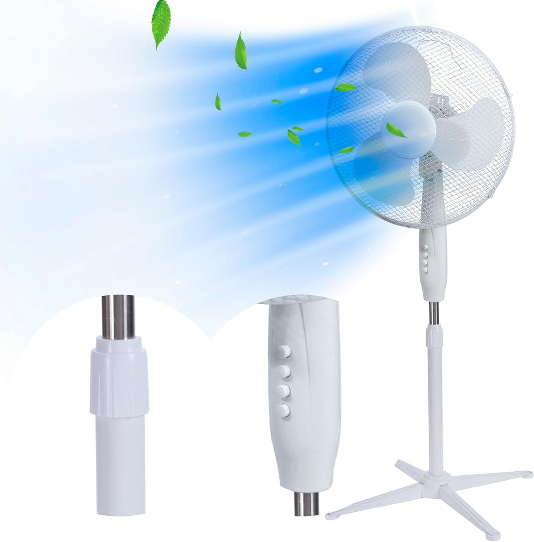 EXTRALINK Standventilator, Ventilator mit 3 Geschwindigkeitsstufen Durchmesser 40 cm Höhenverstellba