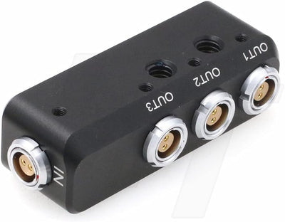 HangTon 1 auf 3 Power Splitter Adapter 0B Buchse 2-polig auf 3 x 2-polig Buchse für Kamera