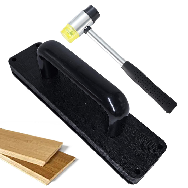 Schlagklotz Vinyl mit Griff: 236 mm Vinyl Laminat Verlegewerkzeuge mit Gummihammer, Vinylboden Schla