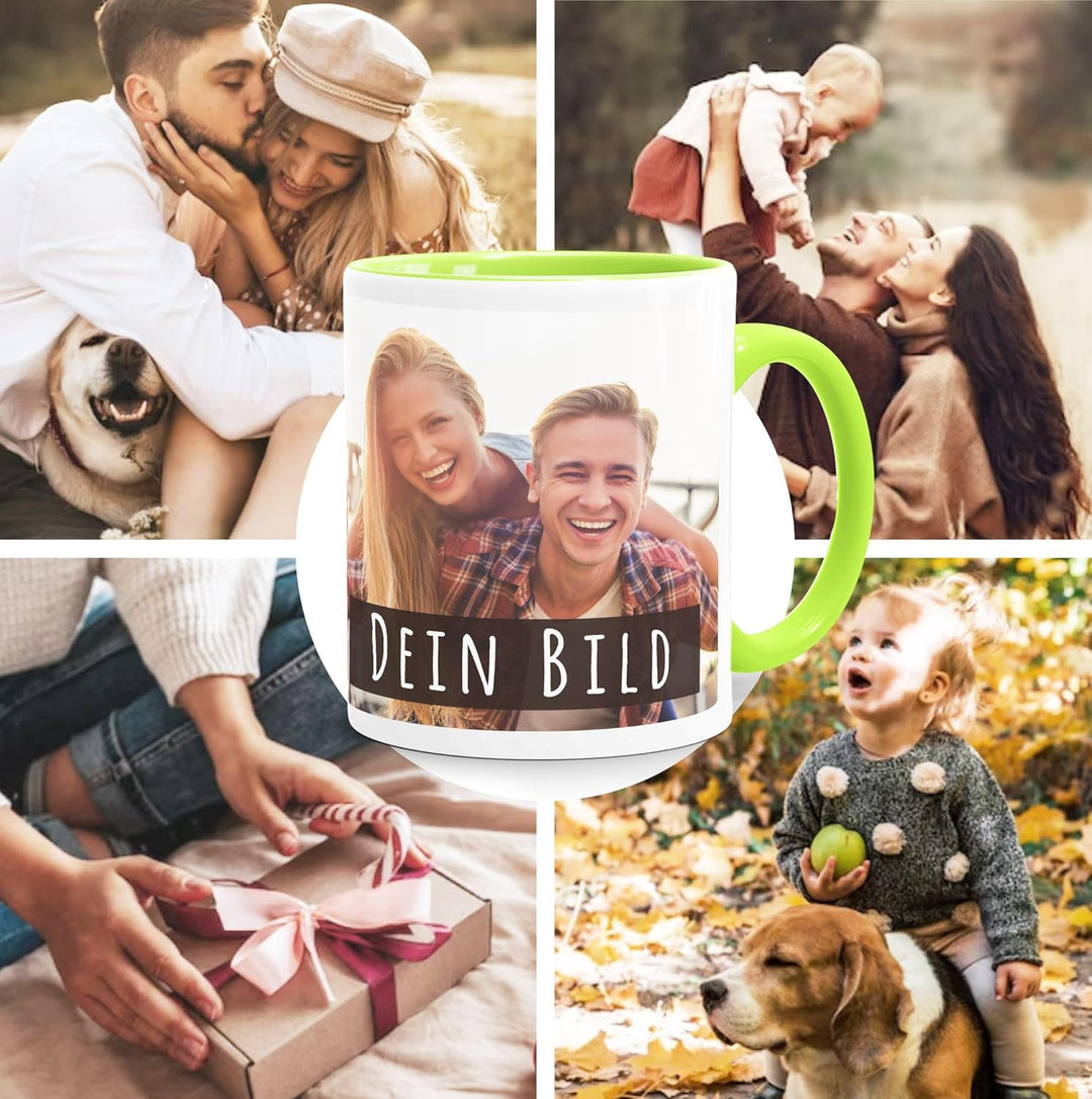personalisierte Fototasse mit eigenem Foto persönliches Geschenk Kaffeetasse mit Bild selbst gestalt