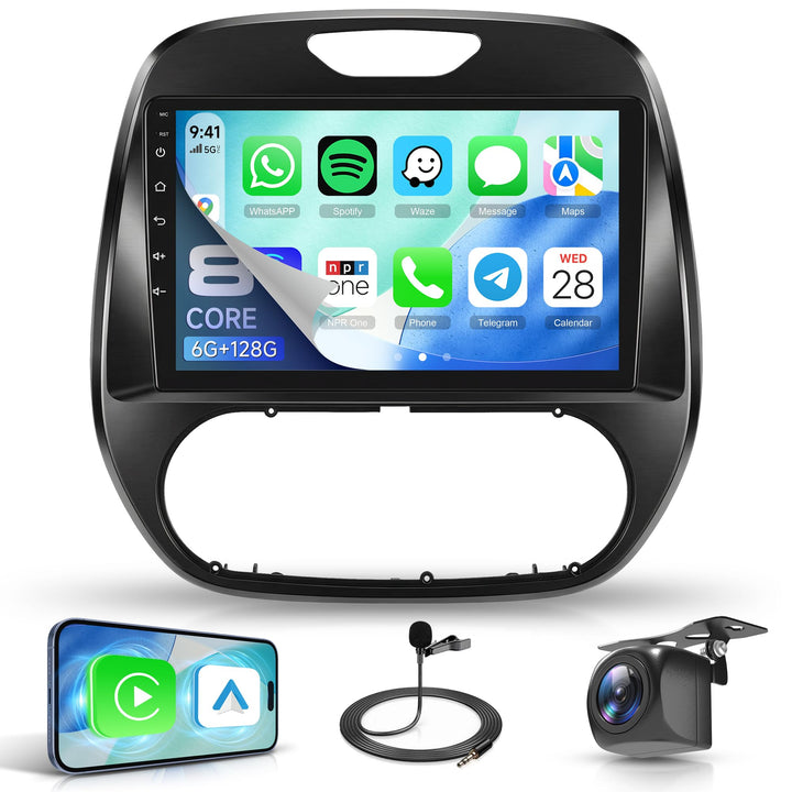 Rimoody 8 Core 6G+128G Autoradio Android für Renault Captur Clio 2011-2018 Carplay Wireless 9" Radio