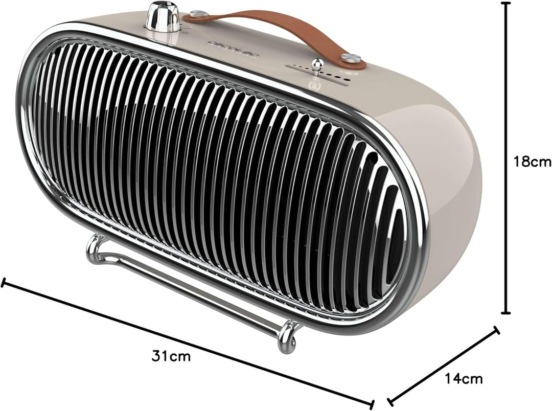 Cecotec Keramik-Heizlüfter für den Tisch mit niedrigem Verbrauch – ReadyWarm 1500 Ceramic Retro. 150