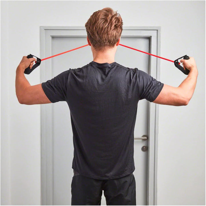 Shoulder Tube Pulley Fitness Tube Gymnastik Expander Training mittel - rot, mittel - rot