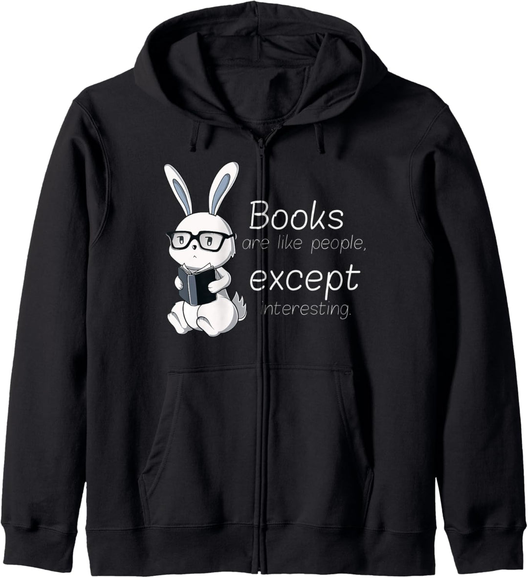 Bücher Sind Wie Menschen Nur Interessant Bücherwurm Geschenk Kapuzenjacke