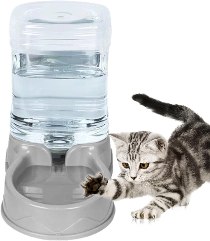 Wasserbrunnen und automatischer Trockenfutterspender, 3,8 l, für Tiere, Futter und Getränke, 29 x 27