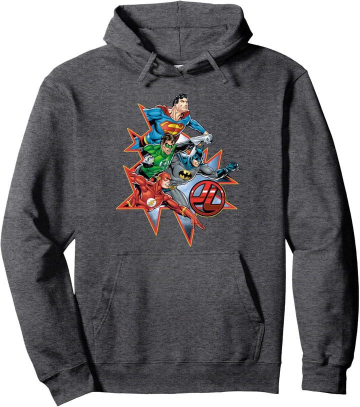 Justice League Starbursts Pullover Hoodie