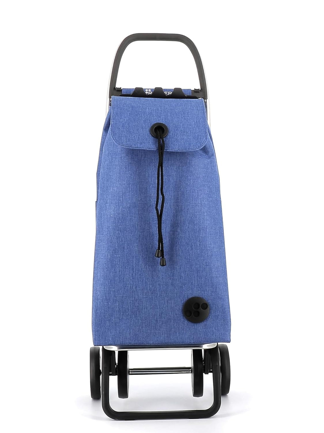 Klappbarer Einkaufstrolley Rolser I-Max Tweed 4 Räder - Blau 4 Räder Zusammenklappbar Blau, 4 Räder